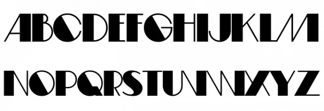 Fifty-Four DF Extra Bold 字体 大写