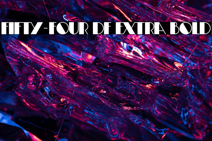 Fifty-Four DF Extra Bold Example 1