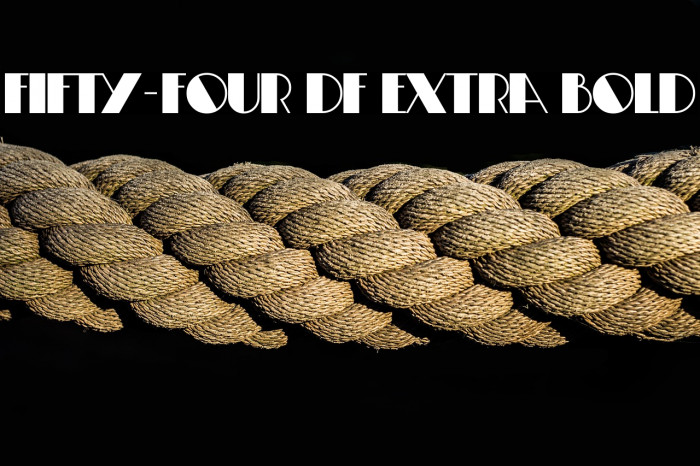 Fifty-Four DF Extra Bold Example 3