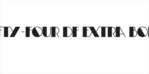 Fifty-Four DF Extra Bold Logo