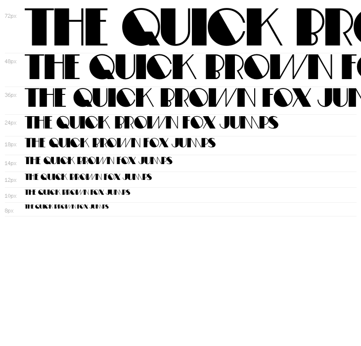 Fifty-Four DF Extra Bold Waterfall