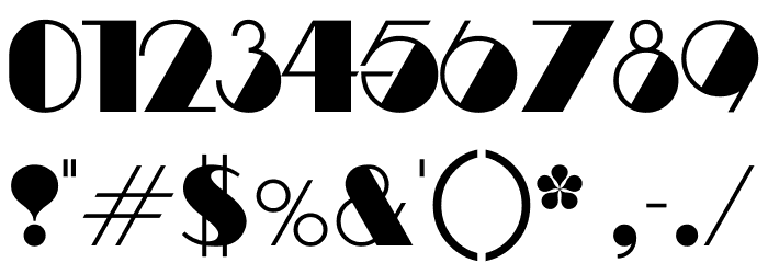 Fifty-Four DF Font OTHER CHARS