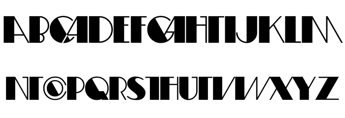 Fifty-Four DF Font LOWERCASE
