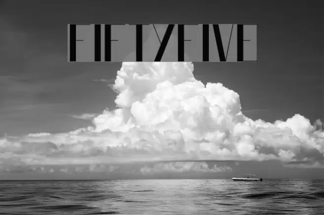 FiftyFive Font examples