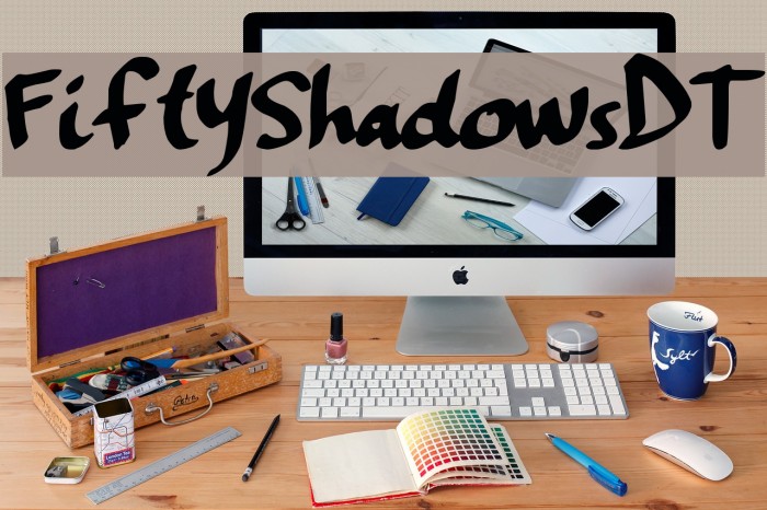 FiftyShadowsDT Font examples