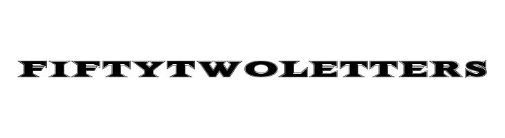 FiftyTwoLetters  नि: शुल्क फ़ॉन्ट्स डाउनलोड