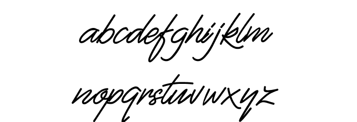 Fiftyes Font LOWERCASE