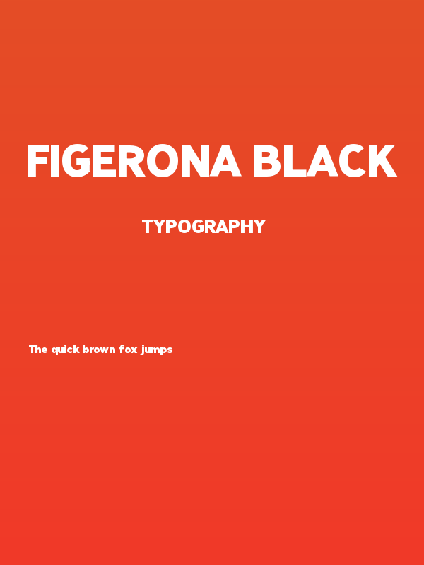 Figerona Black Poster