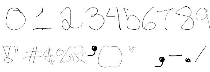 Figge Hand Style Font OTHER CHARS