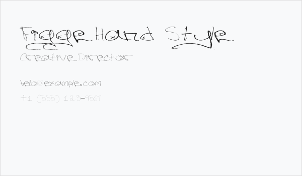 Figge Hand Style Business Card