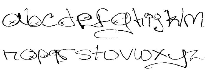 Figge Hand Style Font LOWERCASE