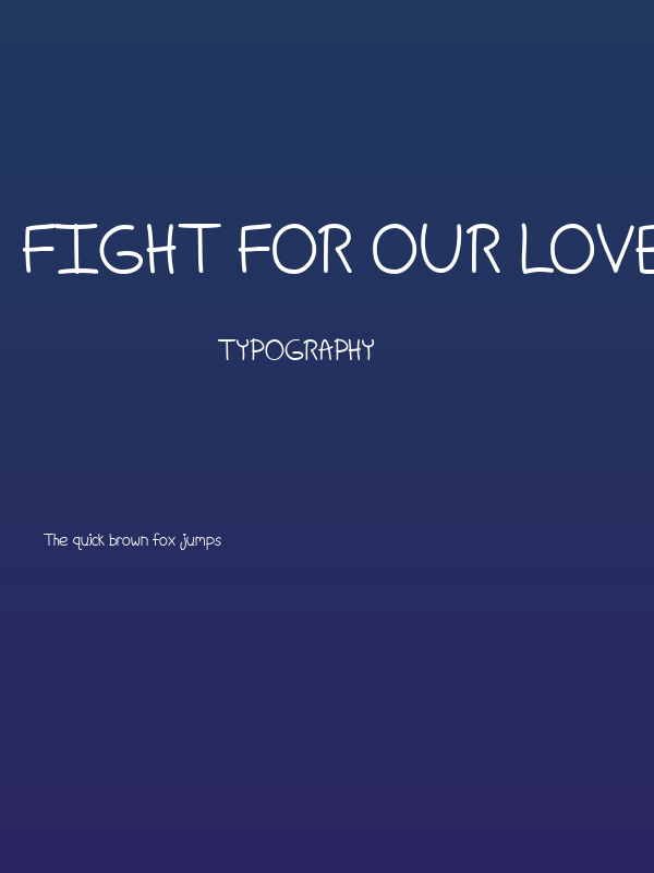 Fight For Our Love (Bold)Regular Poster