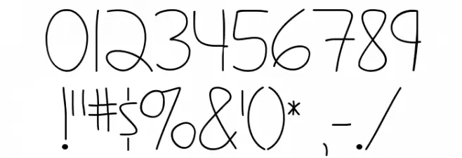 Fight For Our LoveRegular Font OTHER CHARS