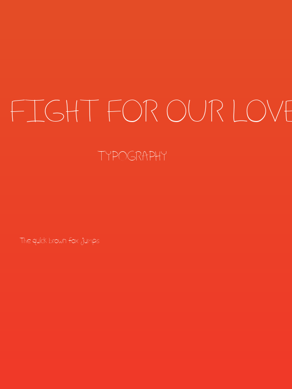 Fight For Our LoveRegular Poster