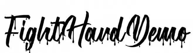 Fight Hard Demo  font caratteri gratis