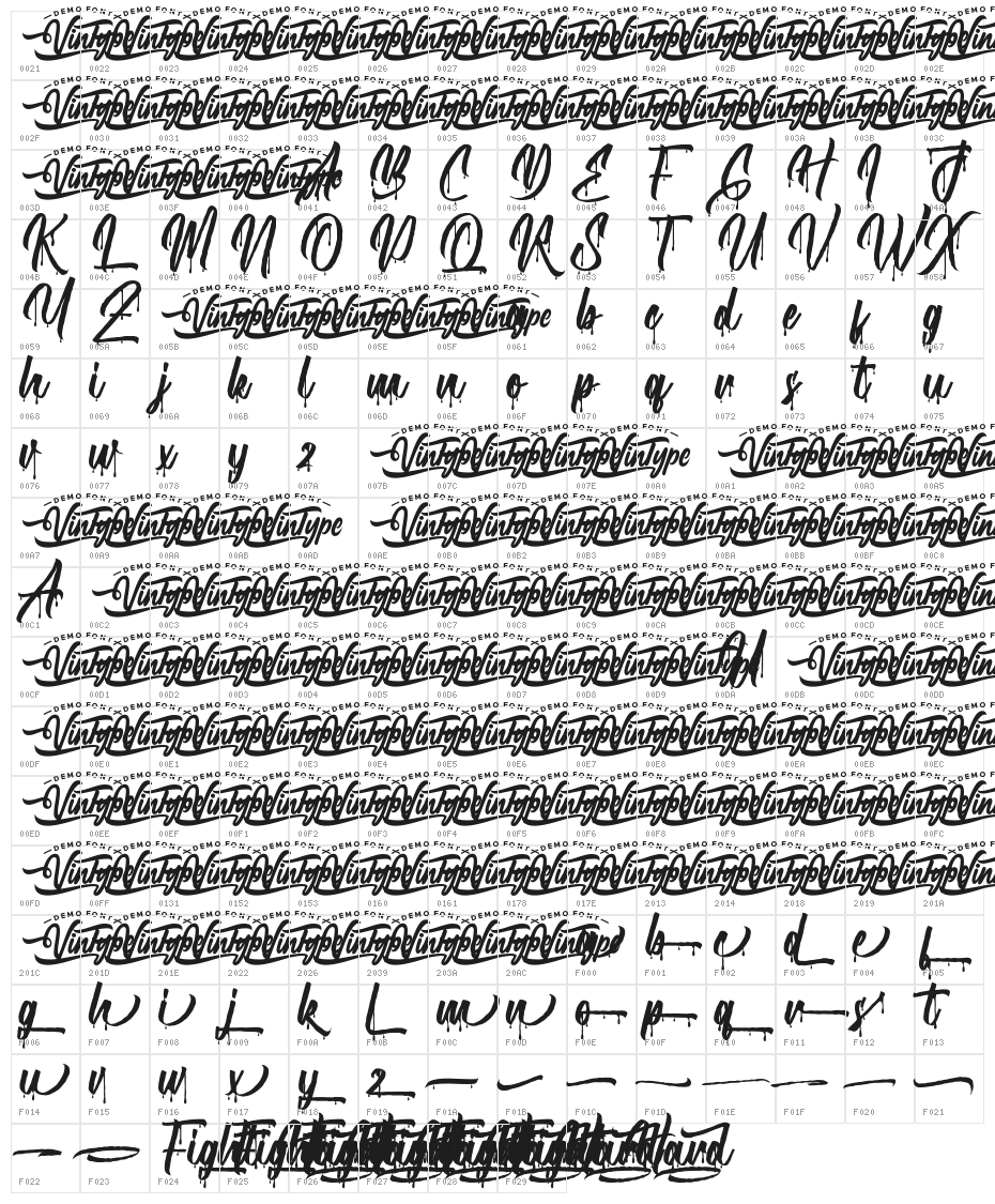 Fight Hard Demo Character Map