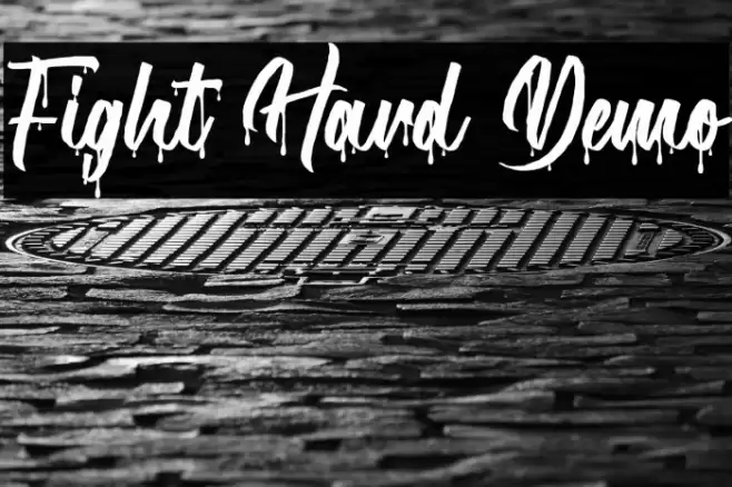 Fight Hard Demo Font examples