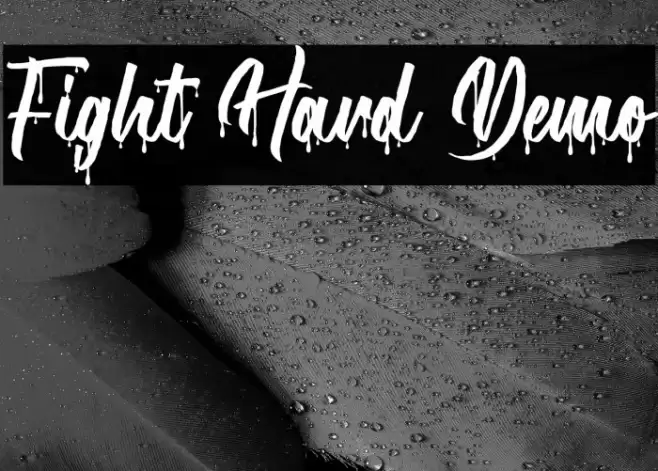 Fight Hard Demo Font examples