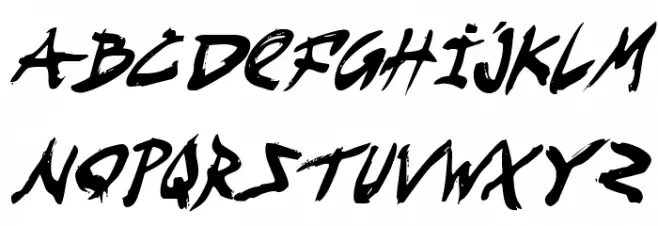 Fight Kid Condensed Italic फ़ॉन्ट लोअरकेस