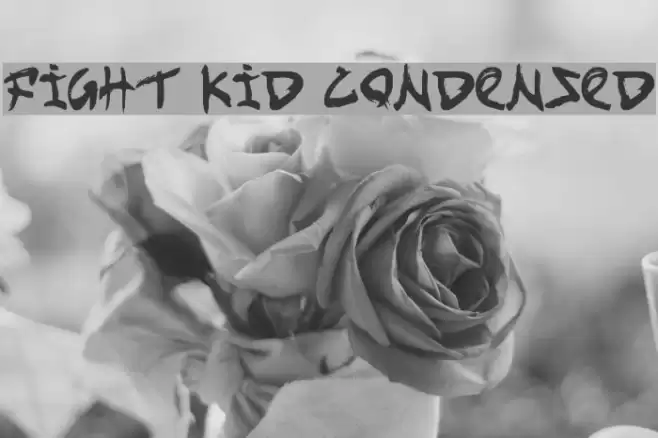 Fight Kid Condensed Font examples
