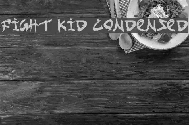 Fight Kid Condensed Font examples