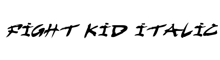Fight Kid Italic  フリーフォントのダウンロード