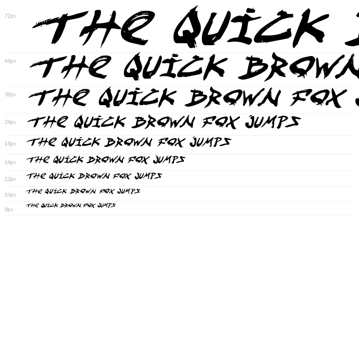 Fight Kid Italic Waterfall