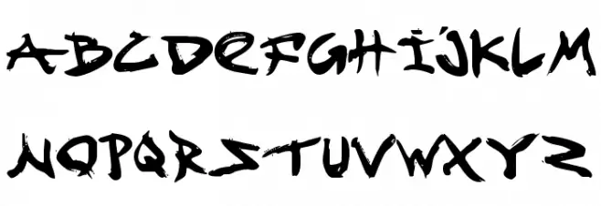Fight Kid フォント 大文字