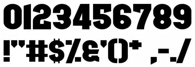 Fight Night Font OTHER CHARS