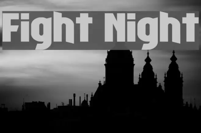 Fight Night Font examples