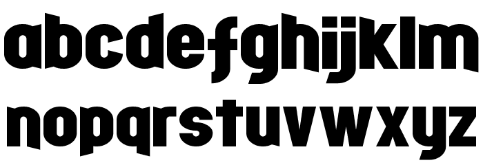Fight Night Font LOWERCASE