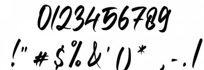 Fight Side Font OTHER CHARS