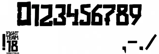 Fight team 18 Polices AUTRES CHARS