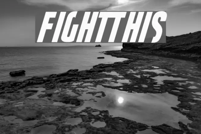 FightThis Font examples