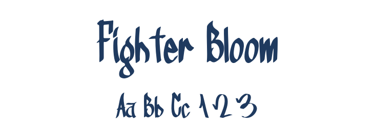 Fighter Bloom Font Preview