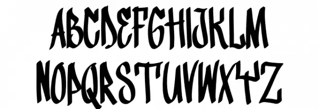 Fighter Bloom Font UPPERCASE