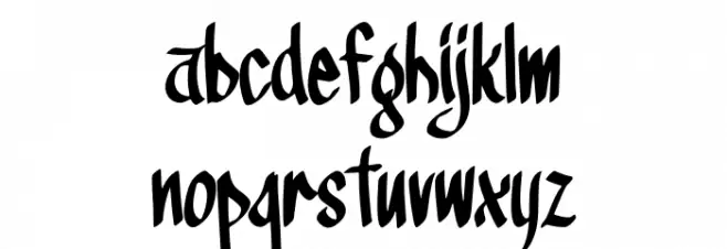 Fighter Bloom Font LOWERCASE