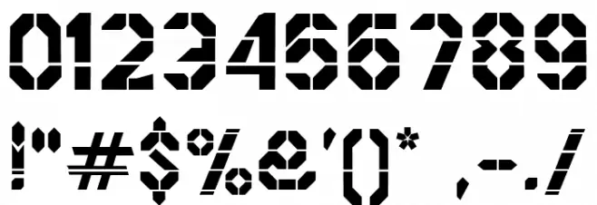 Fighter Brick Font OTHER CHARS