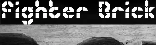Fighter Brick Font examples