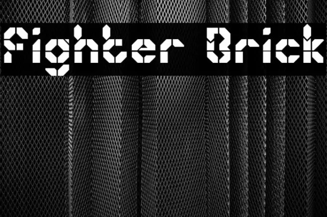 Fighter Brick Font examples