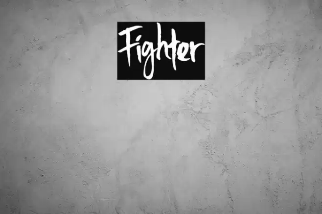 Fighter Font examples