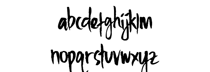 Fighter Font LOWERCASE