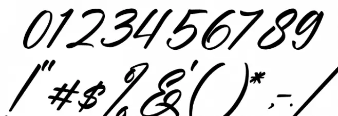 Fighterland Script Italic Font OTHER CHARS