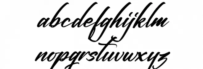 Fighterland Script Italic Font Litere mici