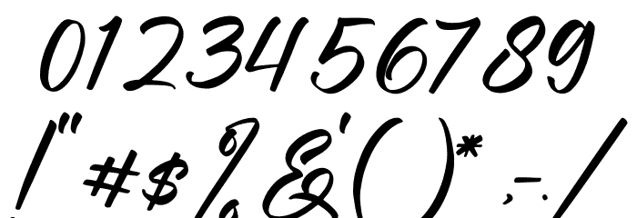 Fighterland Script Font OTHER CHARS