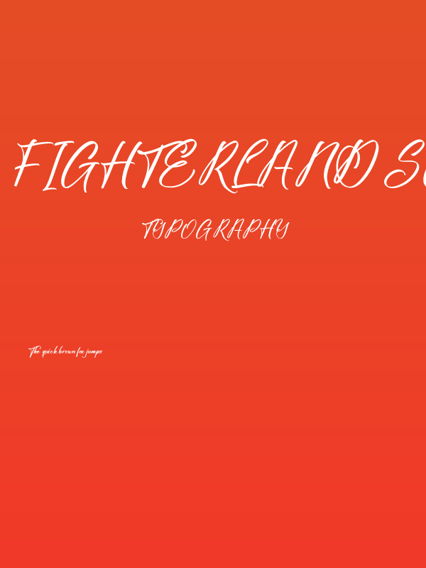 Fighterland Script Poster