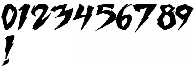 Fighting Spirit TBS Bold Font OTHER CHARS