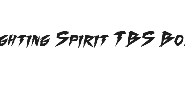 Fighting Spirit TBS Bold Logo
