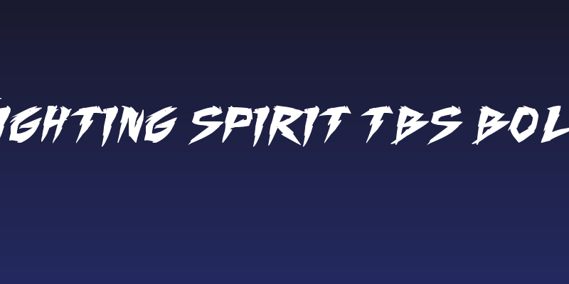 Fighting Spirit TBS Bold Social Header
