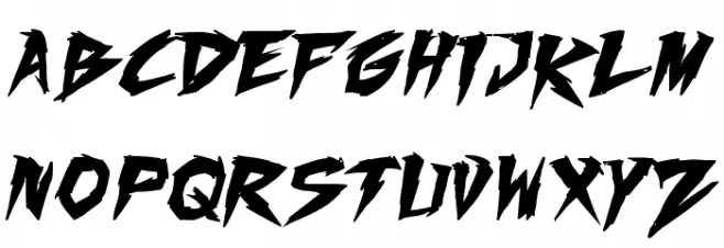 Fighting Spirit TBS Bold Caratteri MINUSCOLO
